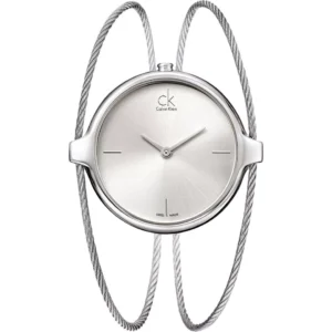 CALVIN KLEIN Agile Silver Bangle Watch 32mm