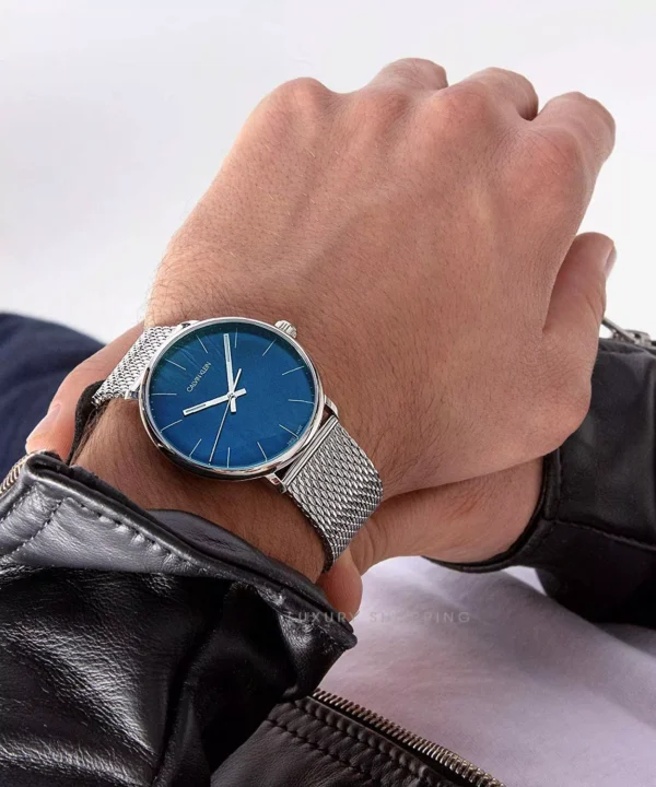 Calvin Klein High Noon Mesh Blue Watch 40mm