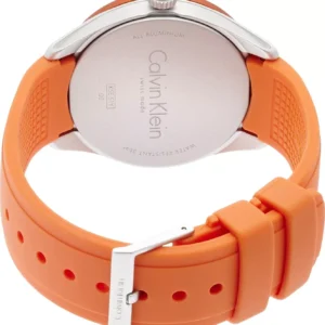 Calvin Klein Orange Silicone Strap Watch 40mm